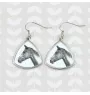 Akhal-Teke - boucles d'oreilles avec un cheval, boucles d'oreilles pendantes avec une image, bijoux personnalisés avec l'impression de la marque Art-Dog