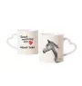 Akhal-Teke - cup with a dog, adorable cup with a heart-shaped handle, universal gift from the Art-Dog brand