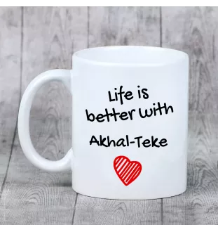 Akhal-Teke - mug with a horse, mug with a photo, personalized gift from the Art-Dog brand
