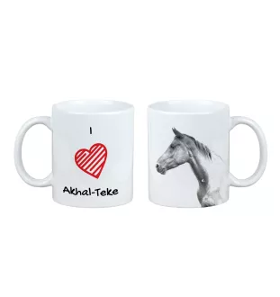 Akhal-Teke - cup with a horse, cute cup with graphics, a gift with your photo from the Art-Dog brand