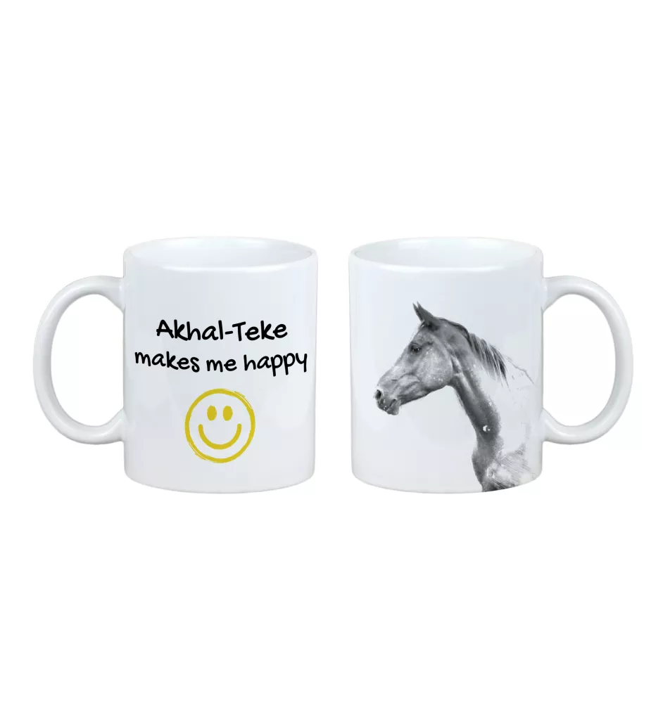 Akhal-Teke - cup with a horse, a cheerful cup for a dog lover, a personalized gift from the Art-Dog brand