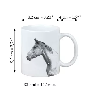 Akhal-Teke - Becher mit Pferd, fröhlicher Becher für Hundefreunde, personalisiertes Geschenk der Marke Art-Dog