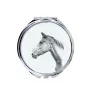 Akhal-Teke - miroir de poche avec cheval, miroir personnalisé pour sac à main, miroir compact avec impression de la marque Art-Dog