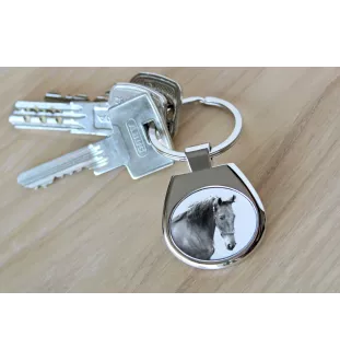 Cheval de selle américain - porte-clés avec un cheval, porte-clés imprimé, breloque personnalisée de la marque Art-Dog