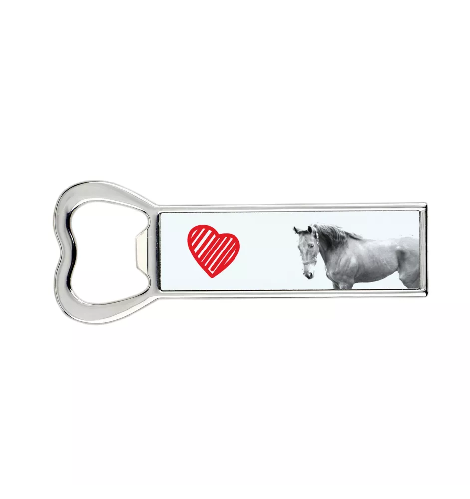 Cheval de selle américain - ouvre-bouteille avec un cheval, ouvre-bouteille personnalisé pour le réfrigérateur, cadeau unique pour homme de la marque Art-Dog