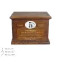 Andalusian - urn for horse ashes, personalized urn with a photo, large box for horse ashes by Art-Dog brand