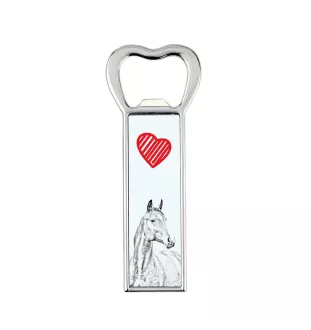 Amerikanisches Warmblut - Flaschenöffner mit Pferd, personalisierter Kühlschranköffner, einzigartiges Geschenk für Männer von der Marke Art-Dog