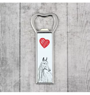 Cheval de sang américain - ouvre-bouteille avec un cheval, ouvre-bouteille personnalisé pour le réfrigérateur, cadeau unique pour homme de la marque Art-Dog