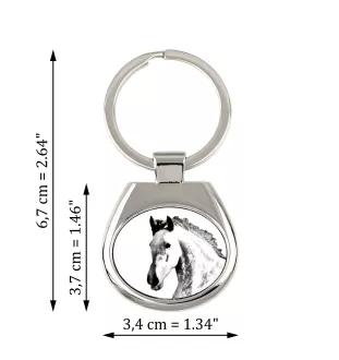 Andalusier - Schlüsselanhänger mit Pferd, Anhänger mit Aufdruck, personalisierter Anhänger der Marke Art-Dog