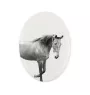 American Saddlebred - commemorative plaque with a photo of a horse, tombstone plaque with a print, personalized oval plaque by Art-Dog brand