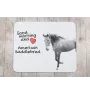 Cheval de selle américain - tapis de souris imprimé, tapis de souris personnalisé avec un cheval, un gadget unique pour un employé de bureau de la marque Art-Dog