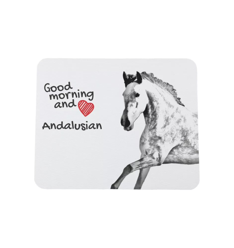 Andalusian - mouse pad with print, personalized pad with a horse, unique gadget for an office worker from the Art-Dog brand