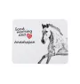 Andalou - tapis de souris imprimé, tapis de souris personnalisé avec un cheval, un gadget unique pour un employé de bureau de la marque Art-Dog