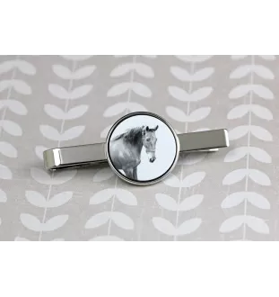 American Saddlebred - tie clip with a horse, personalized tie clip, a unique gift for a man from the Art-Dog brand