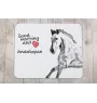 Andalou - tapis de souris imprimé, tapis de souris personnalisé avec un cheval, un gadget unique pour un employé de bureau de la marque Art-Dog