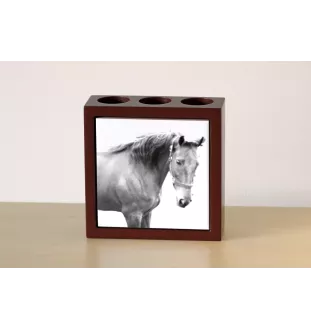 American Saddlebred - pen holder with a horse, desk organizer with a print, personalized desk decoration from the Art-Dog brand