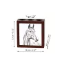 Cheval de sang américain - porte-stylo avec un cheval, organiseur de bureau avec impression, décoration de bureau personnalisée de la marque Art-Dog