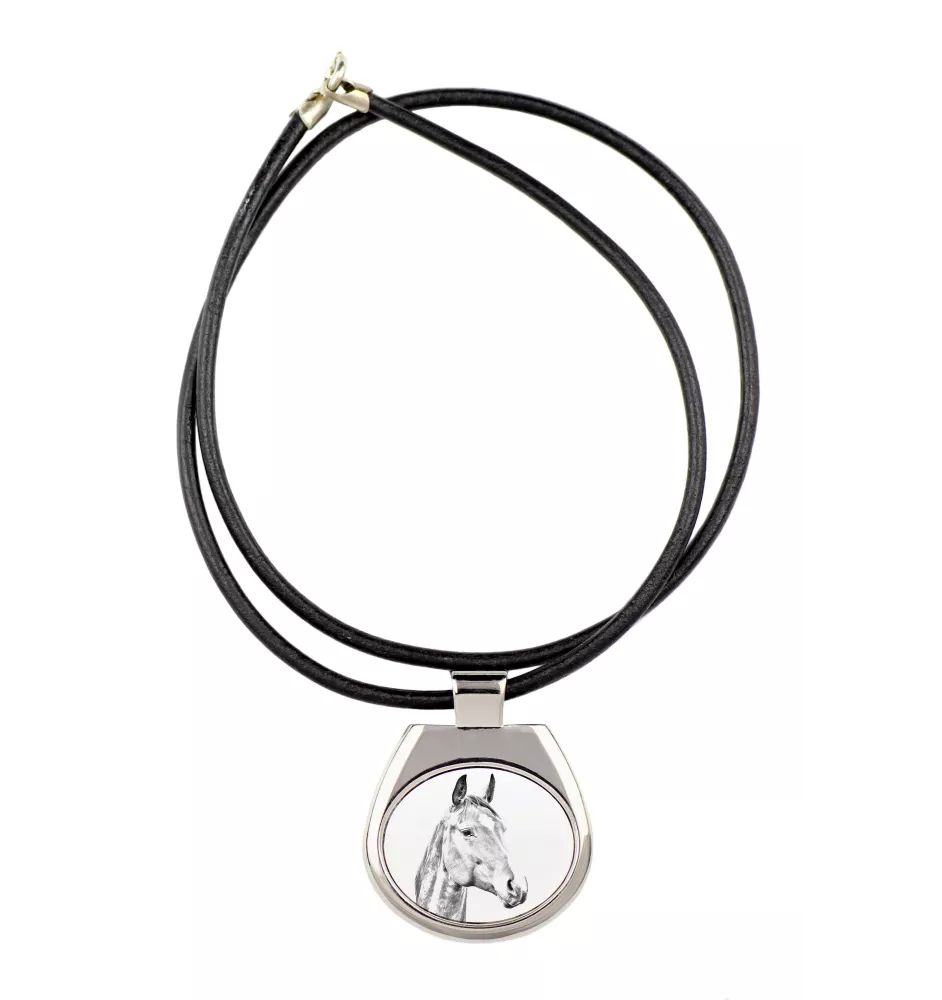 American Warmblood - horse necklace, personalized pendant with a photo, unique necklace for women and men by Art-Dog brand