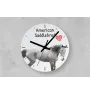 Cheval de selle américain - horloge murale avec cheval, horloge de table avec impression, décoration personnalisée de la maison de la marque Art-Dog