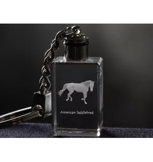 Cheval de selle américain - Pendentif en cristal avec photo de cheval, pendentif lumineux, cadeau unique de la marque Art-Dog