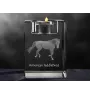 Cheval de selle américain - Bougeoir avec image d'un cheval, porte bougie en cristal, cadeau personnalisé par la marque Art-Dog