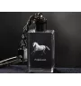 Andalusier - Kristall-Anhänger mit Foto eines Pferdes, beleuchteter Anhänger, einzigartiges Geschenk der Marke Art-Dog