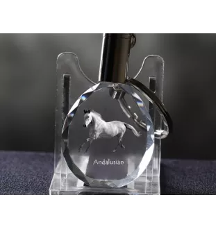 Andaluzyjski brelok do kluczy kryształowy z koniem Art-Dog