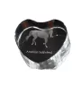American Saddlebred - Pferdefoto im Kristall, Kristallherz, einzigartiger Bilderrahmen der Marke Art-Dog