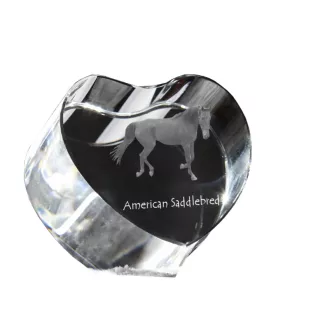 American Saddlebred serce kryształowe z koniem Art-Dog