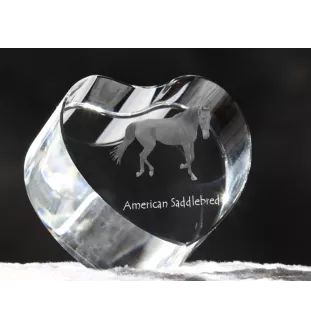 American Saddlebred serce kryształowe z koniem Art-Dog
