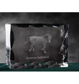 American Saddlebred ramka kryształowe z koniem Art-Dog