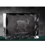 American Saddlebred - crystal with a picture of a horse, glass statuette with a picture, unique frame with a picture from Art-Dog brand