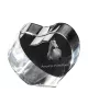 American Warmblood - a photo of a horse in crystal, a crystal heart, a unique frame with a photo from the Art-Dog brand