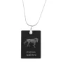 American Saddlebred - Crystal pendant with horse, silver necklace with photo, personalised pendant by Art-Dog brand
