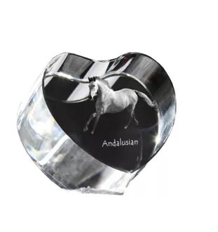 Andaluzyjski serce kryształowe z koniem Art-Dog