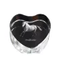 Andalusian - a photo of a horse in crystal, a crystal heart, a unique frame with a photo from the Art-Dog brand