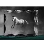 Andalusier - crystal with a picture of a horse, glass statuette with a picture, unique frame with a picture from Art-Dog brand