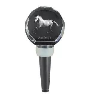 Andaluzyjski grubszy stopper do wina z koniem Art-Dog