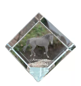 American Saddlebred kostka kryształowa z koniem Art-Dog