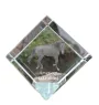 Cheval de selle américain - un cube de cristal avec une photo de cheval, une photo de cheval dans le cristal, un presse-papiers cubique de la marque Art-Dog