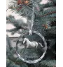 Andalou - boule de Noël en cristal avec une photo, photo de cheval dans le cristal, décoration personnalisée pour sapin de Noël de la marque Art-Dog