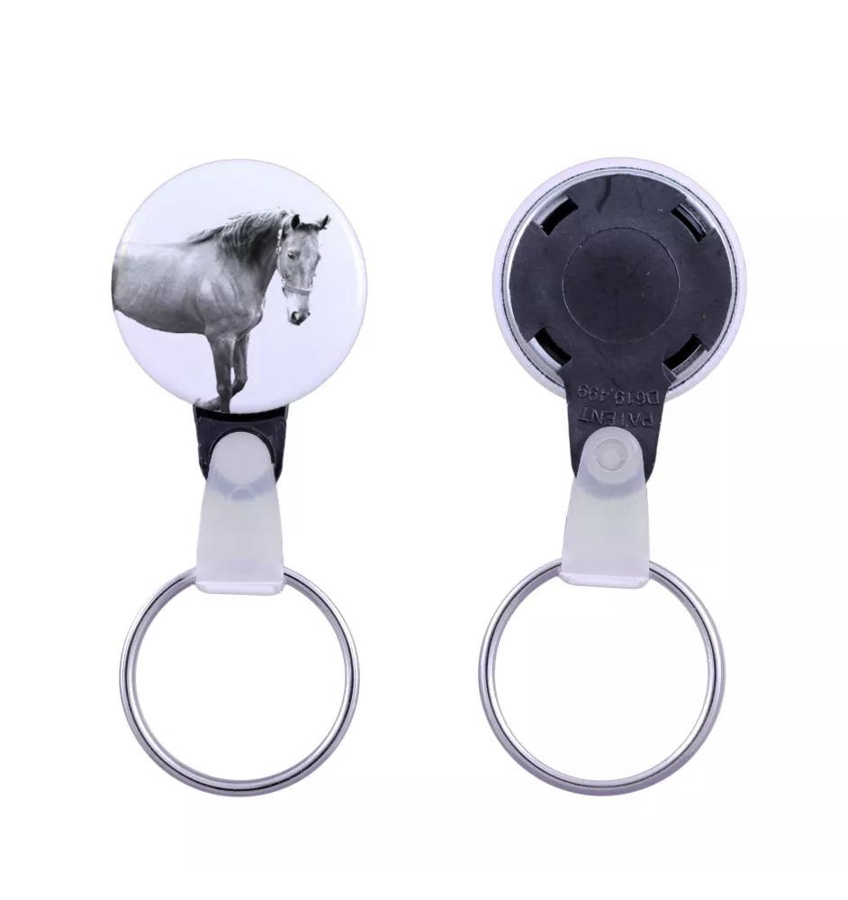 American Saddlebred - unique keychain with a horse picture, handmade product, light and handy pendant from Art-Dog brand