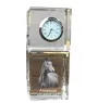 American Warmblood - crystal clock with a photo, photo of a horse in crystal, personalized desk clock by Art-Dog brand