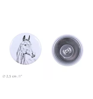 Warmblood amerykański kolczyki z koniem mały Art-Dog