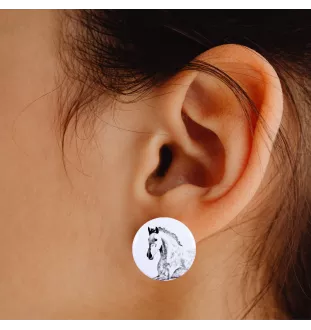 Andalou - boucles d'oreilles votre photo, fait main, bijoux fabriqués à la main de la marque Art-Dog