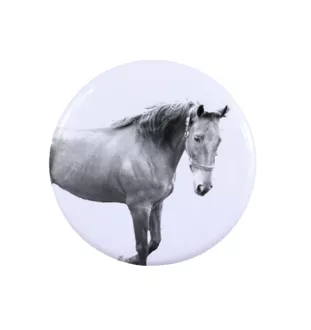 American Saddlebred - shirt accessory, bag pin, perfect gift with the option to add your brand graphics from Art-Dog.