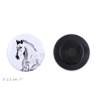 Andalusian - magnet with a horse, a unique imprint of the Art-Dog horse brand