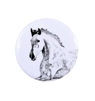 Andalou - Bague de collection avec l'image d'un cheval, produit fait à la main, marque Art-Dog