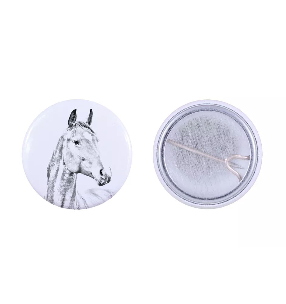 Amerikanisches Warmblut - Hemdverzierung, Taschenanstecker, das perfekte Geschenk mit der Möglichkeit, Ihr eigenes Markenlogo hinzuzufügen.