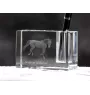 American Saddlebred - Pen stand, crystal organiser with picture of a horse, unique desk decoration by Art-Dog brand